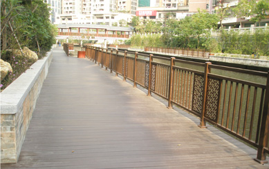 Co-extrusion Decking by the River