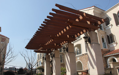 Plastic Wood Pergola